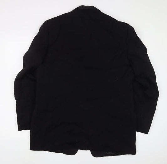 Mens UK Size 44 Maenson Regular Black Suit Jacket
