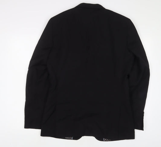 Mens UK Size 40 OneSixFive Regular Black Suit Jacket