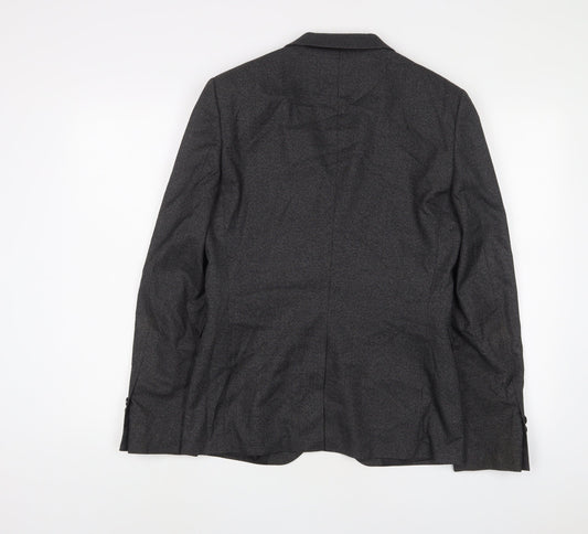 Mens UK Size 38 Burton Regular Grey Suit Jacket