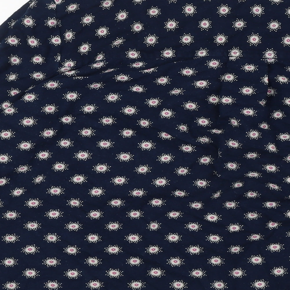 Womens UK Size 10 Marks and Spencer Blue Basic Button-Up