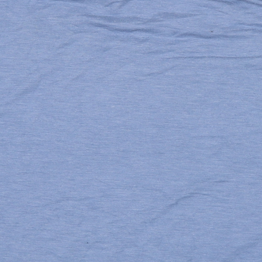 Avenue Womens Blue Cotton Jersey T-Shirt Size L Crew Neck