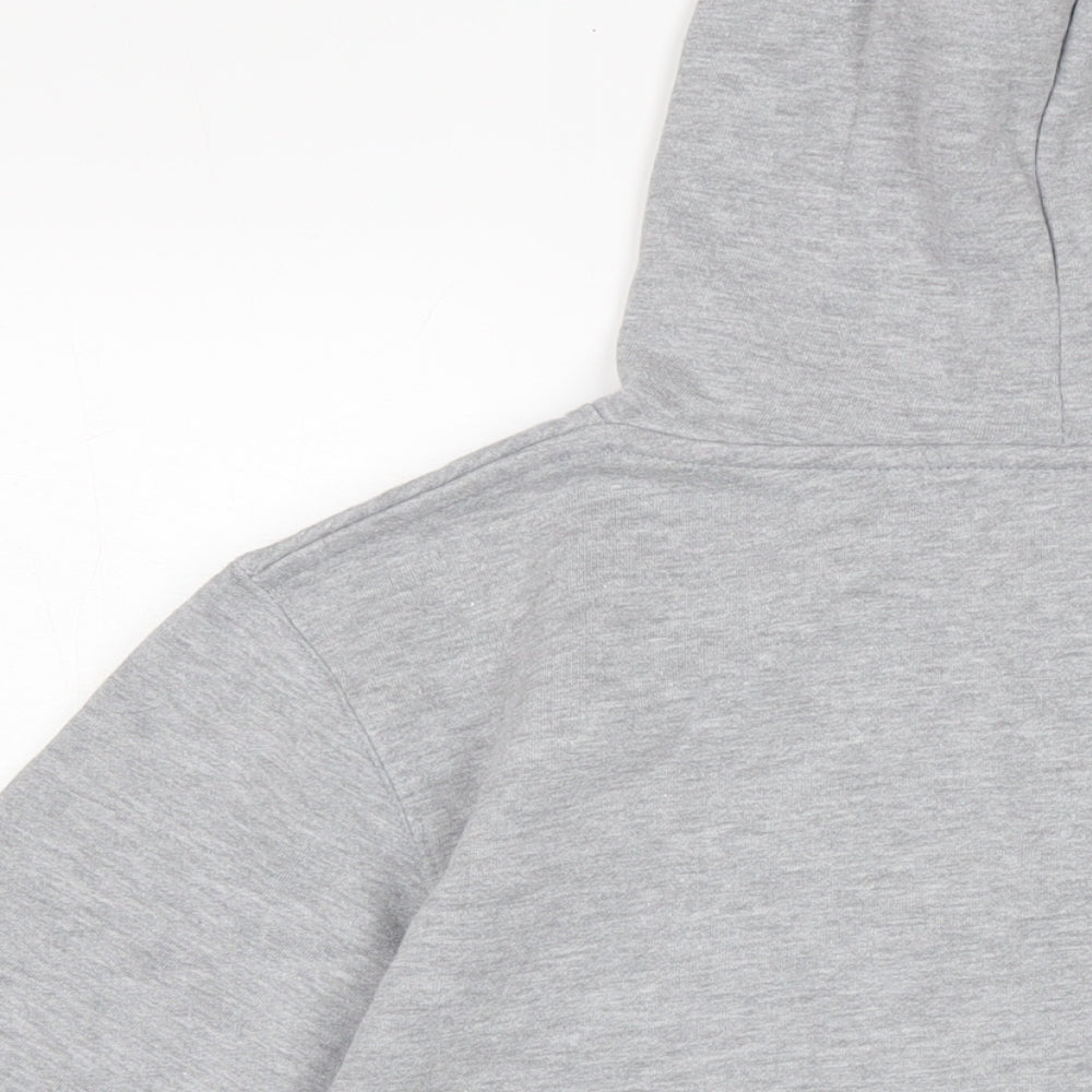 Torkia Apparel Mens Grey Cotton Pullover Hoodie Size S