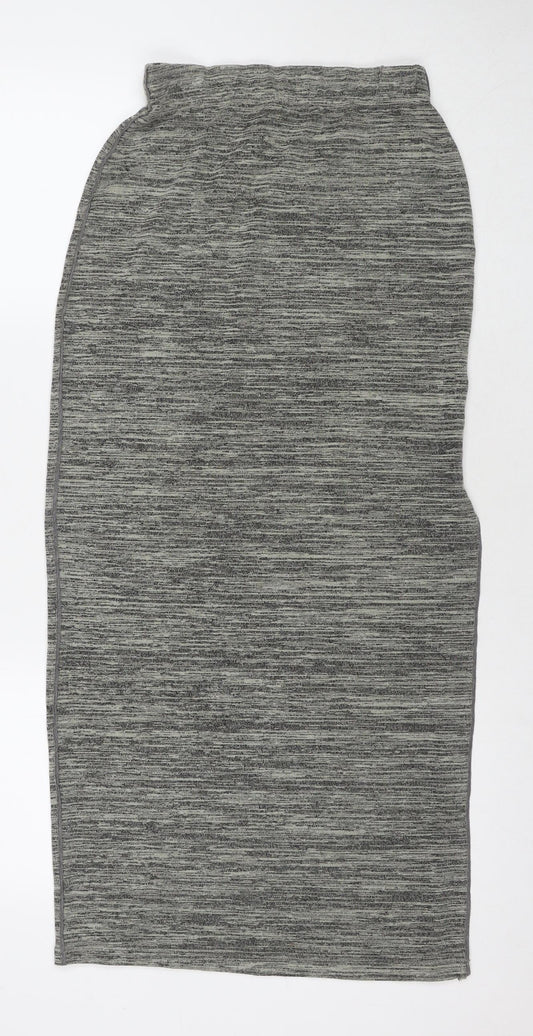 Selected Womens Grey Viscose Maxi Skirt Size XS