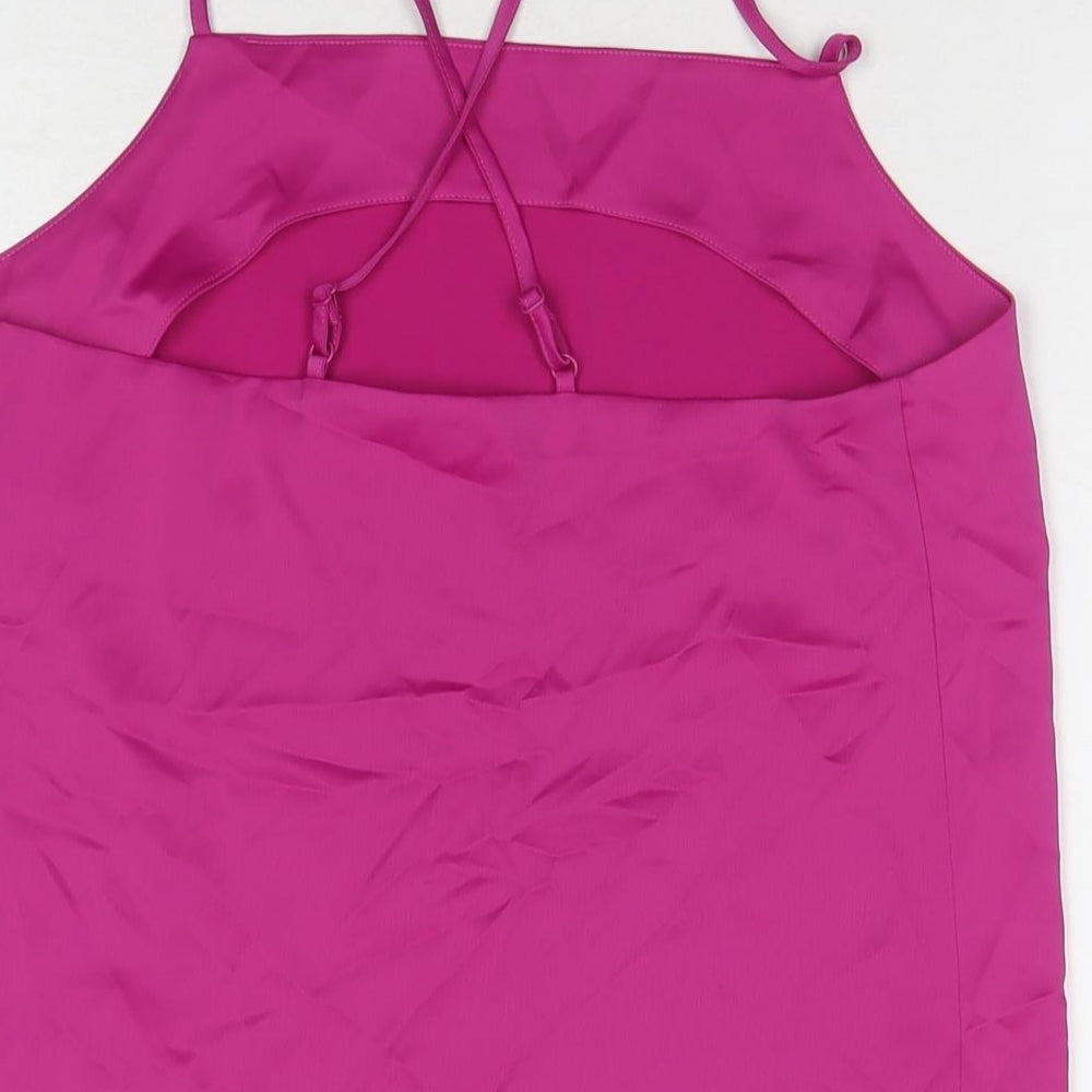 Womens UK Size 8 Marks and Spencer Pink Basic Tank