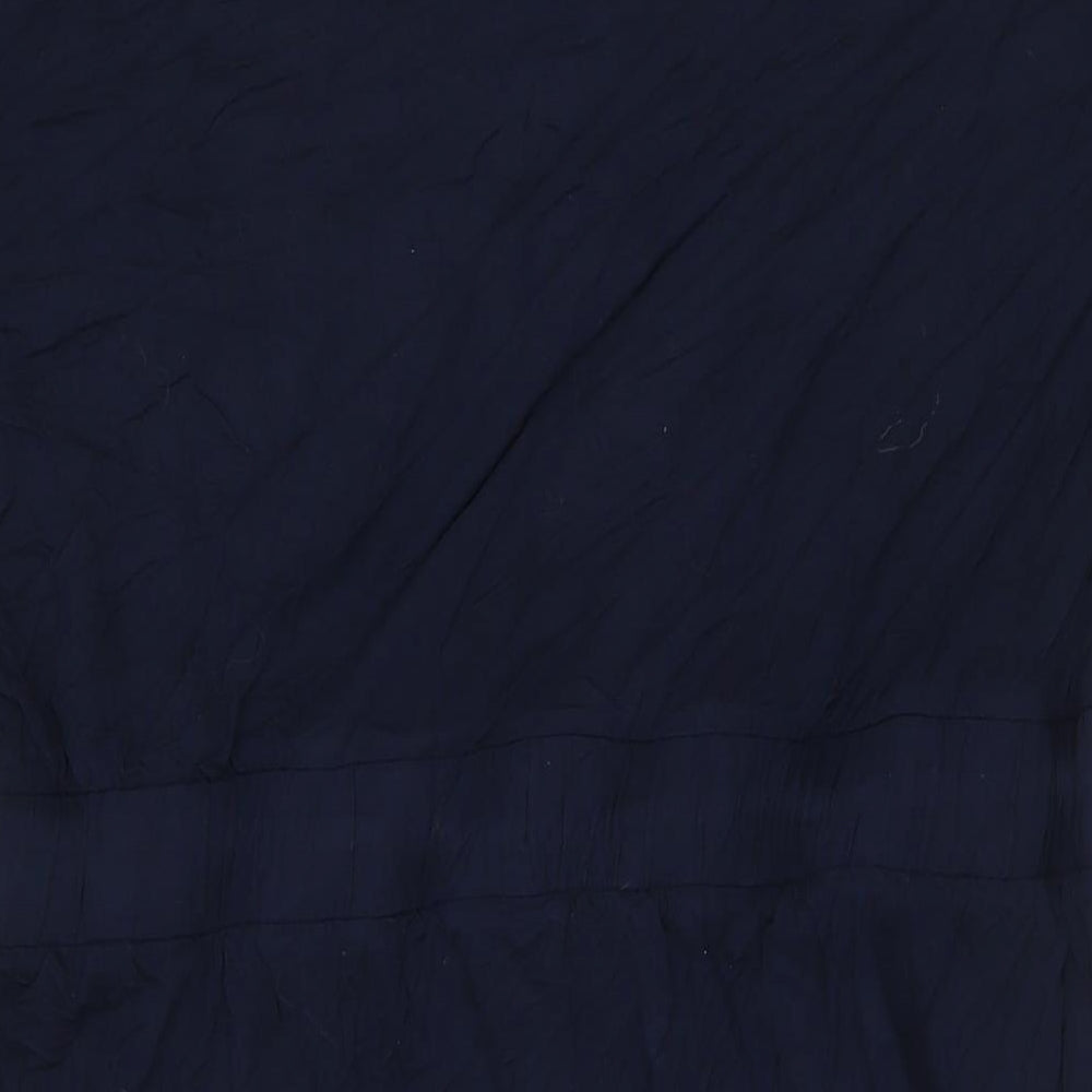 NEXT Womens Blue Viscose Fit & Flare Size 20 Round Neck Pullover