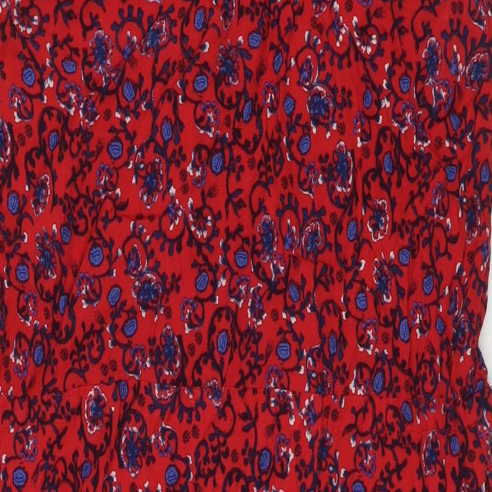 Womens UK Size XL Gap Red Tunic Blouse