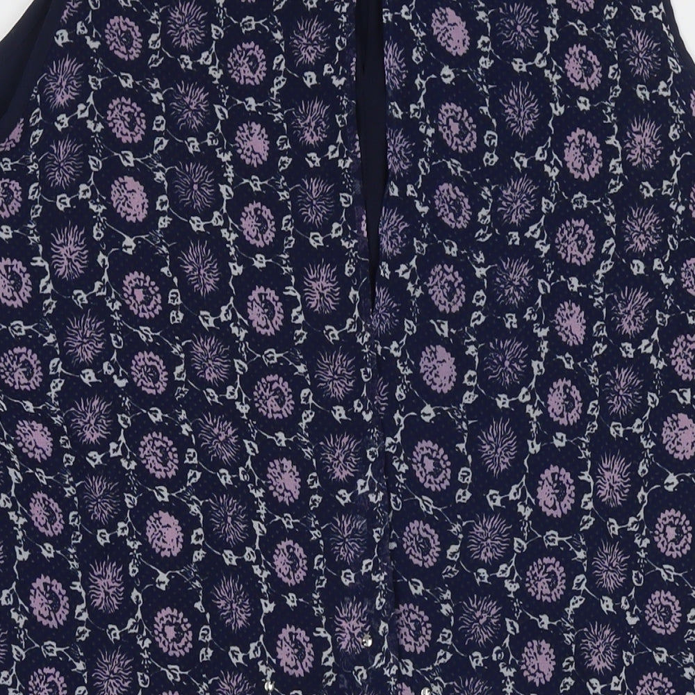 NEXT Womens Blue Polyester A-Line Size 22 Round Neck Pullover