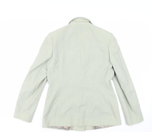 J.Taylor Womens Green Jacket Blazer Size 12 Button