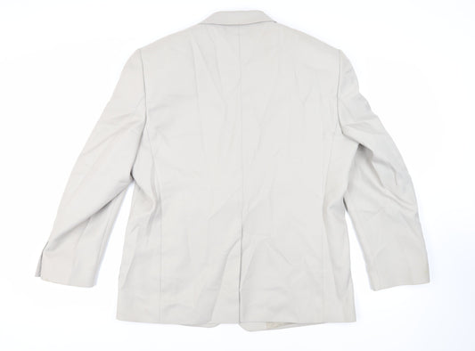 Mens UK Size 44 Chums Regular Beige Suit Jacket