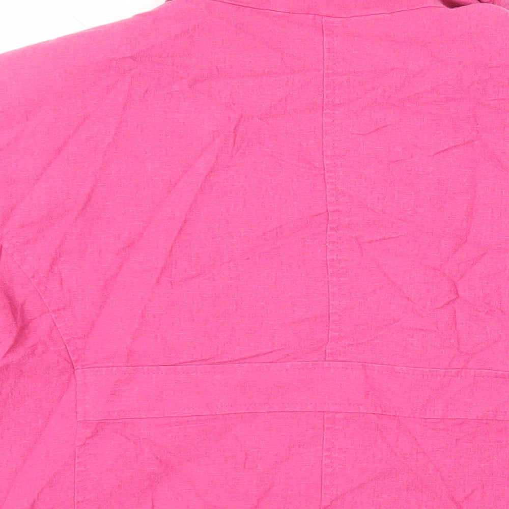 Klass Womens Pink Jacket Blazer Size 18 Button