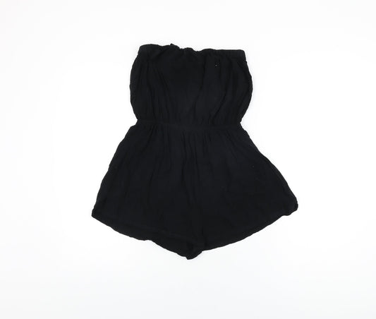 Womens UK Size 12 ASOS One-Piece Black Playsuit