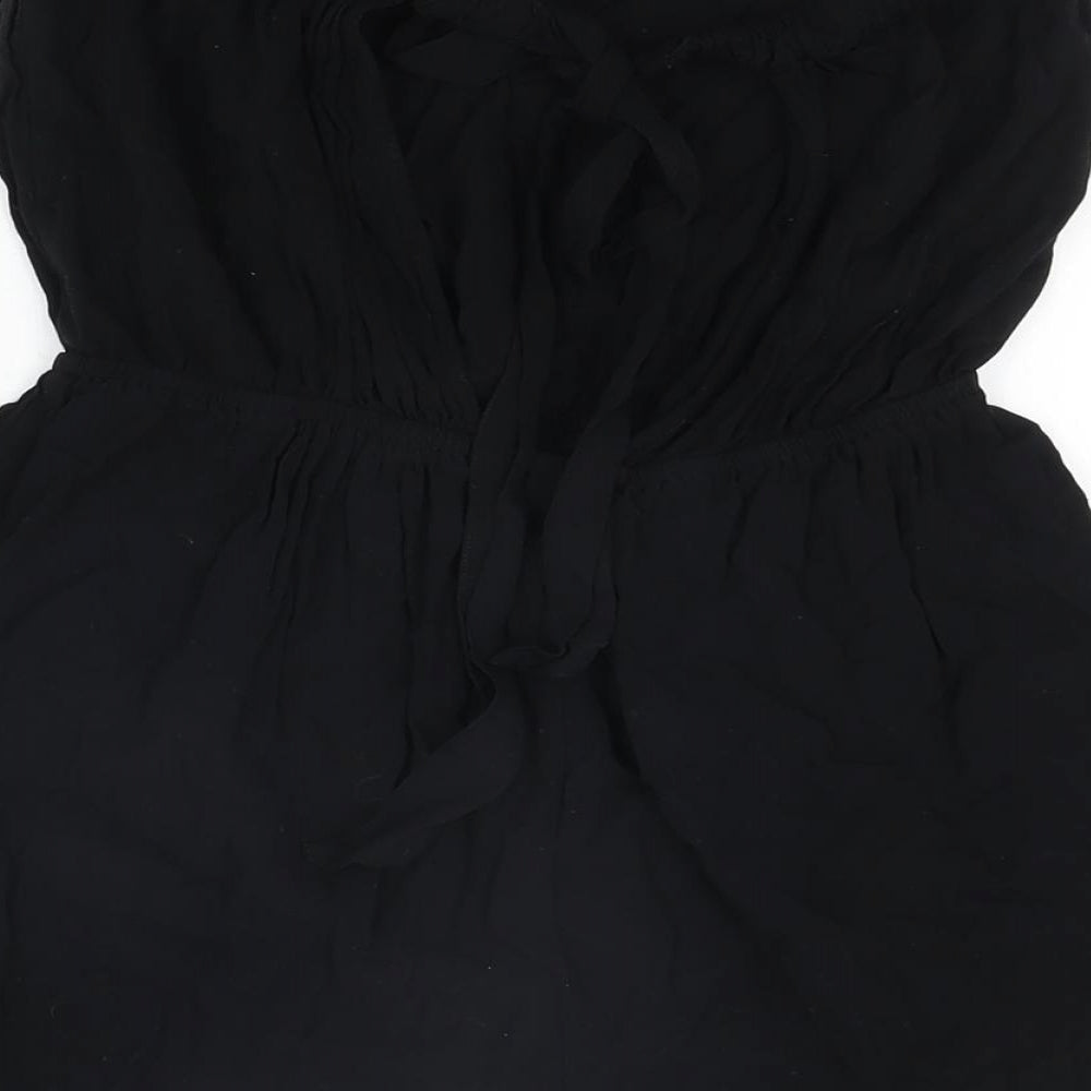 Womens UK Size 12 ASOS One-Piece Black Playsuit