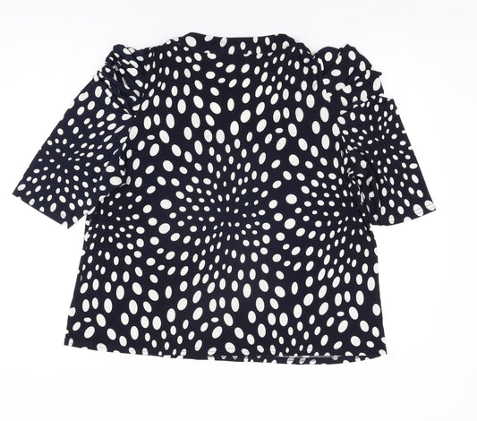 Womens UK Size 16 Chesca Blue Basic T-Shirt