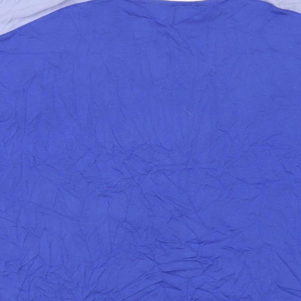 Womens UK Size 10 Marks and Spencer Blue Basic T-Shirt