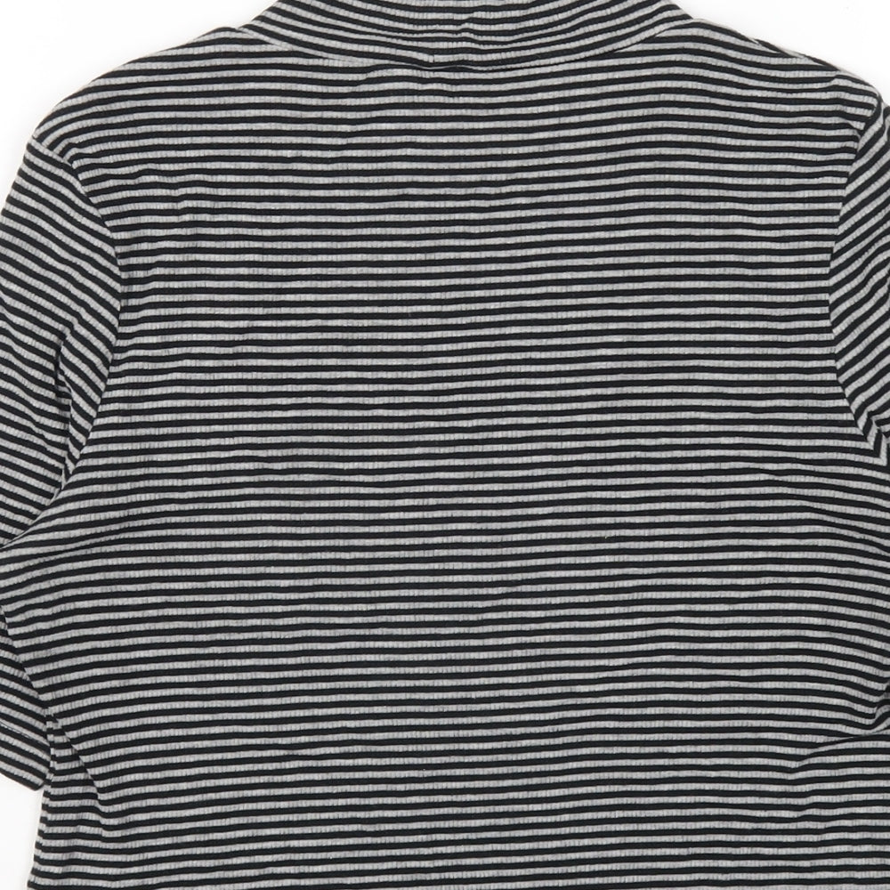 Womens UK Size M H&M Grey Basic T-Shirt