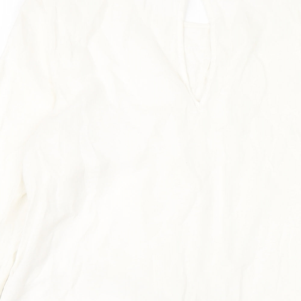 Womens UK Size 10 NEXT White Basic T-Shirt