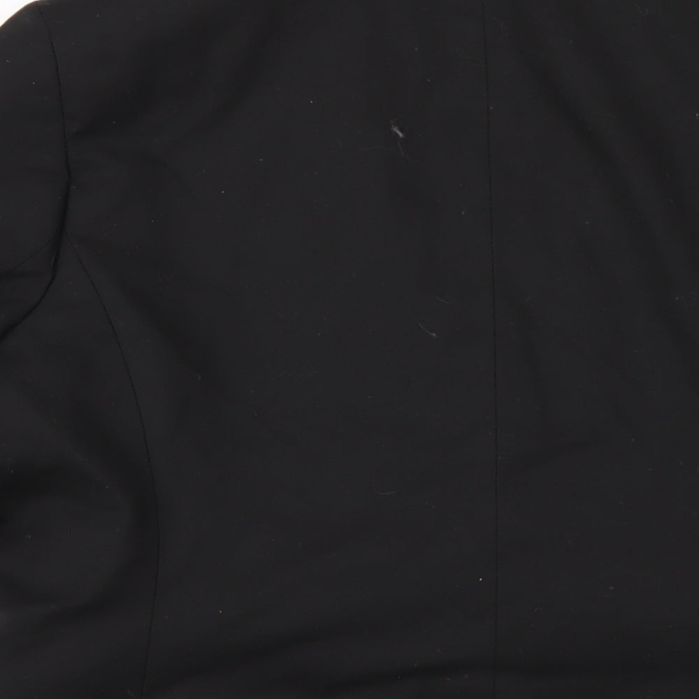 NEXT Womens Black Polyester Jacket Blazer Size 14