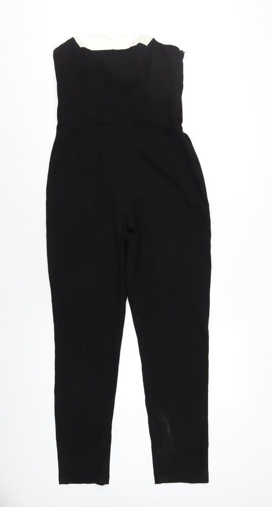 Womens UK Size 10 ASOS One-Piece Black Jumpsuit