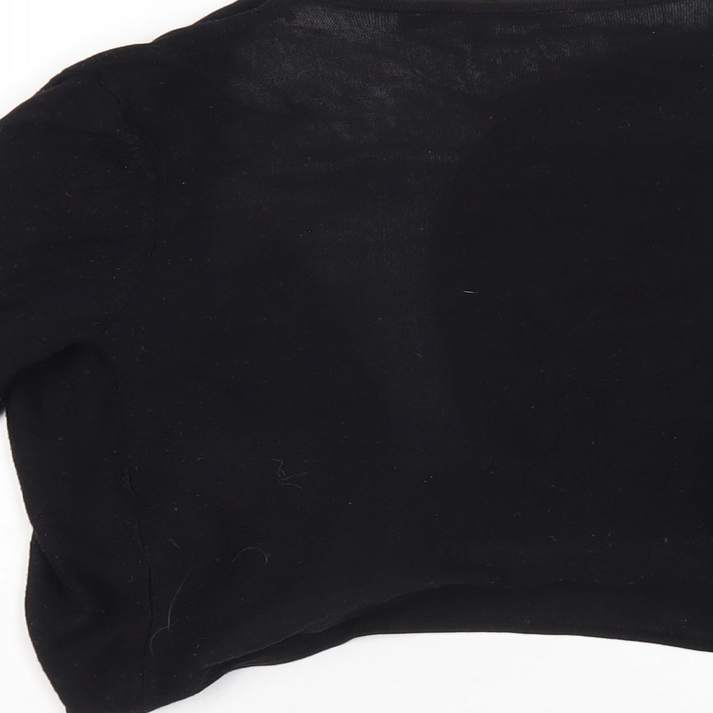 Womens UK Size S Red Herring Black Cardigan Jumper