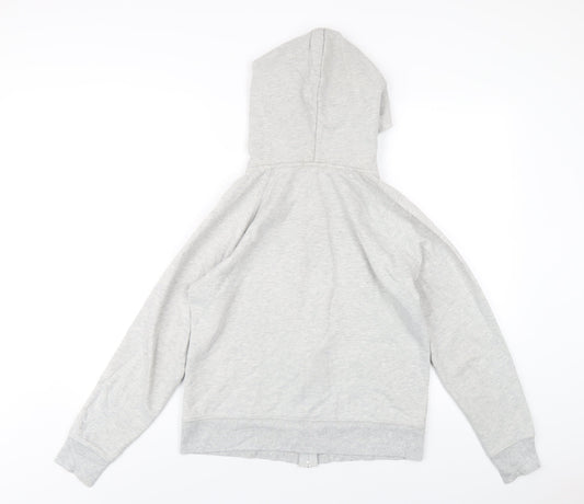 Gap Womens Grey Cotton Full Zip Hoodie Size M Zip