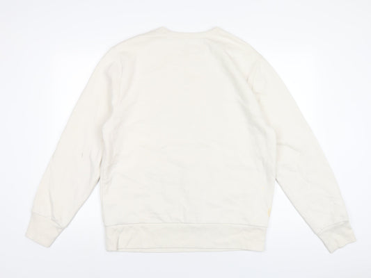Gap Womens Ivory Cotton Pullover Sweatshirt Size L Pullover