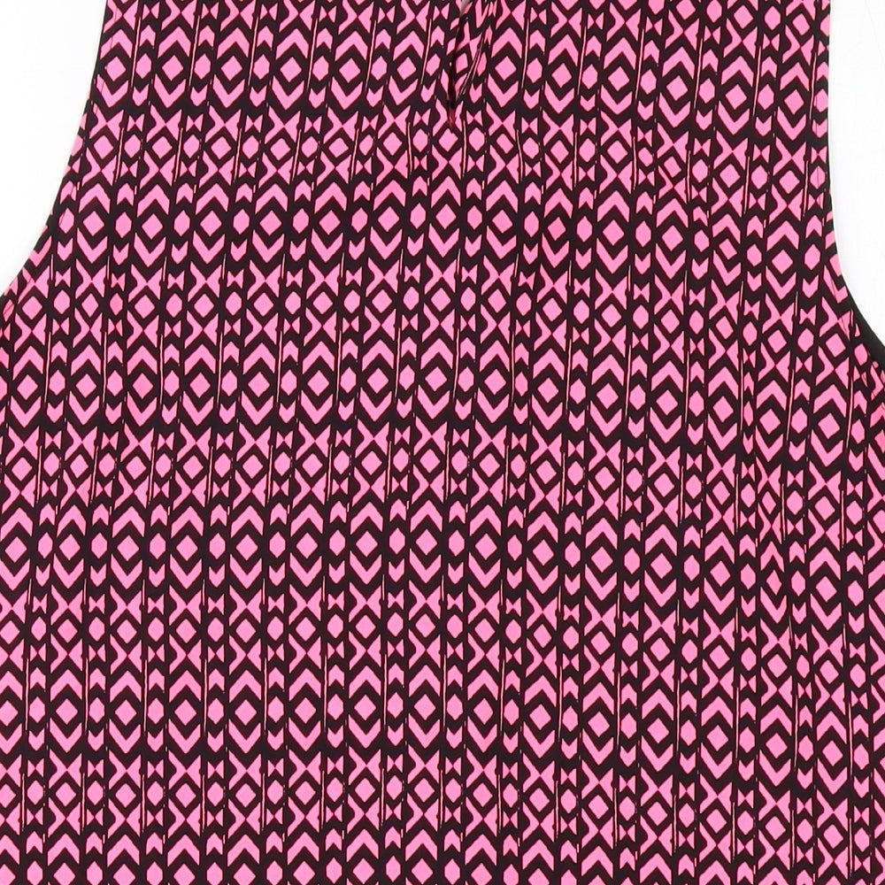 Womens UK Size 14 NEXT Pink Basic Tank