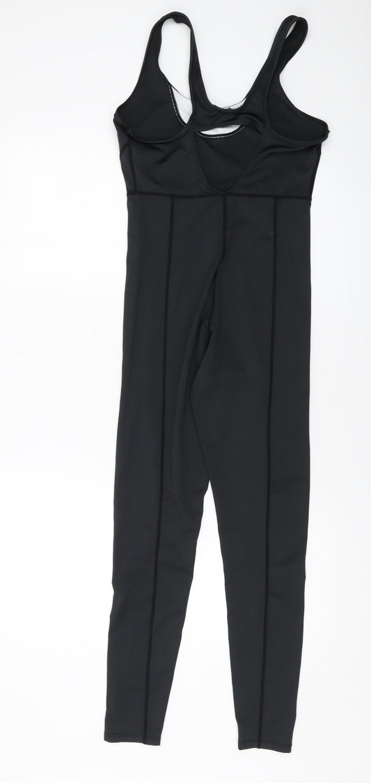 Nasty Gal Womens Black Polyester Catsuit One-Piece Size 10 Pullover