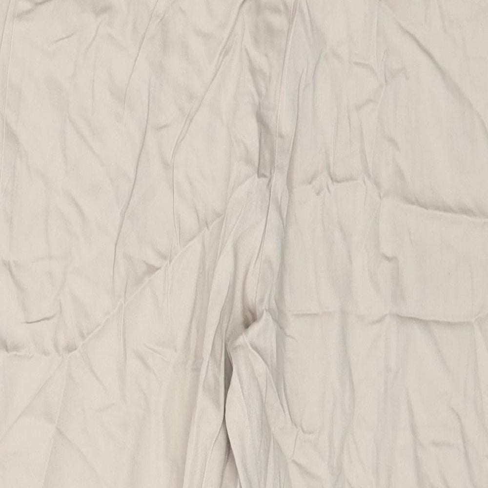 Womens UK Size 14 M&Co Regular Fit Beige Trousers