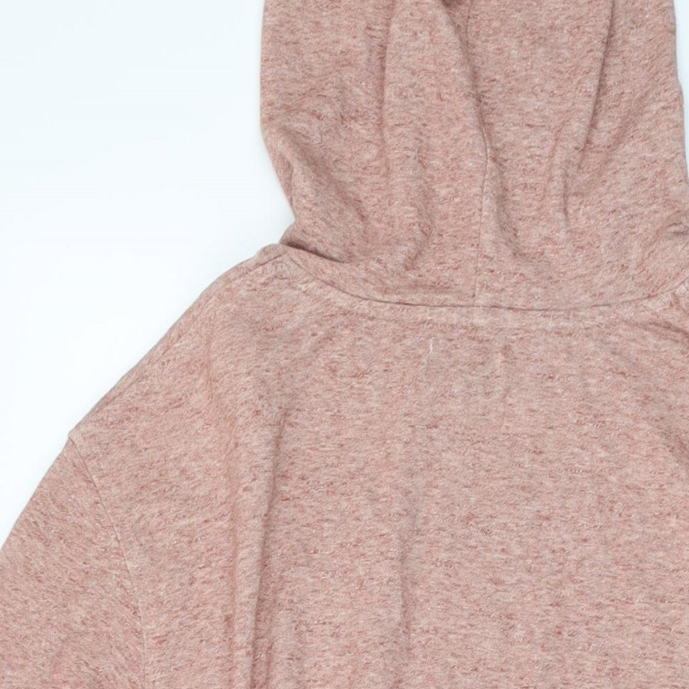 Topman Mens Orange Cotton Pullover Hoodie Size 2XL