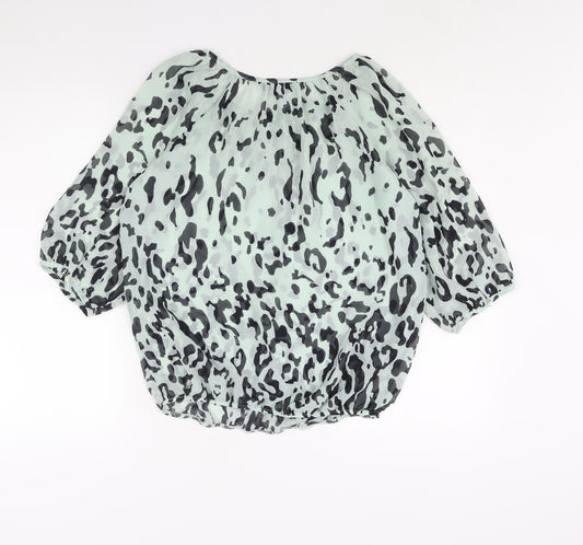 Womens UK Size 12 Dorothy Perkins Blue Basic Blouse