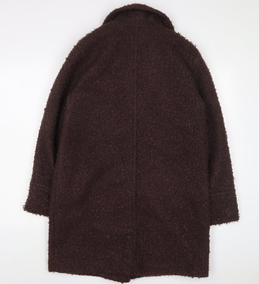 Womens UK Size 10 Dorothy Perkins Brown Overcoat
