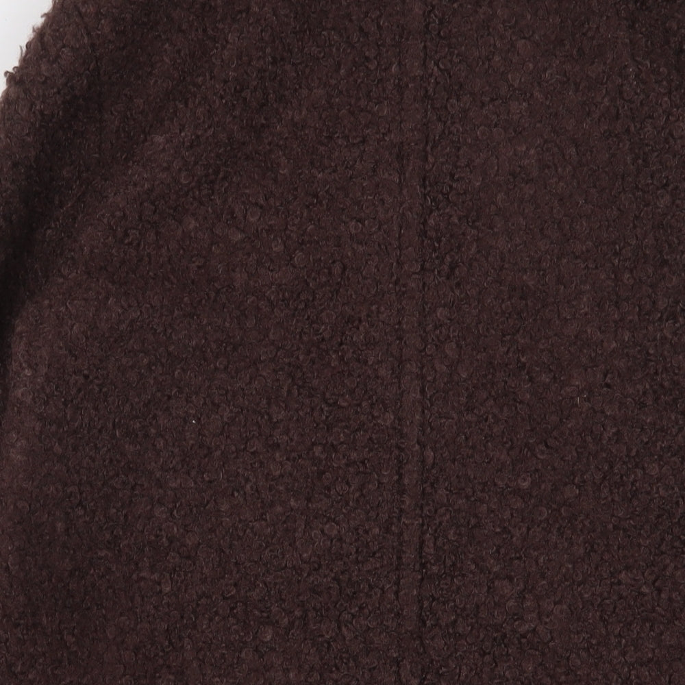 Womens UK Size 10 Dorothy Perkins Brown Overcoat