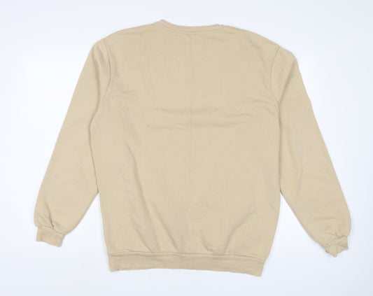 Mens UK Size M H&M Beige Pullover Sweatshirt