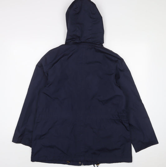 DASH Womens Blue Jacket Size 14 Zip