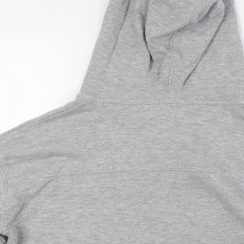 MNG Boys Grey Cotton Full Zip Hoodie Size 10 Years Zip