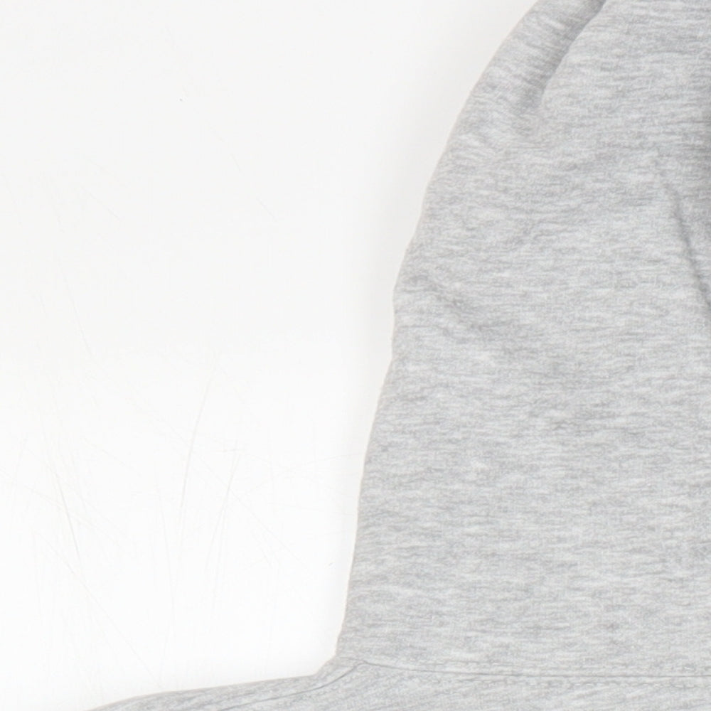 Zara Womens Grey Cotton Pullover Hoodie Size L