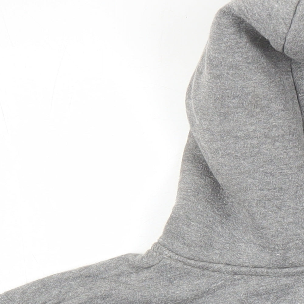 Soul & Glory Boys Grey Cotton Full Zip Hoodie Size 11-12 Years Zip