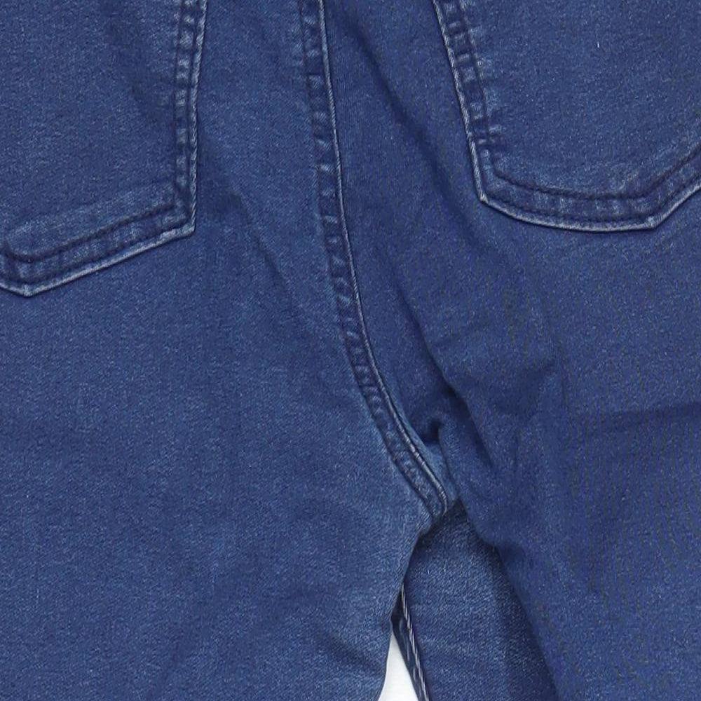 M&S Womens Blue Cotton Jegging Jeans Size 10 L25 in Regular