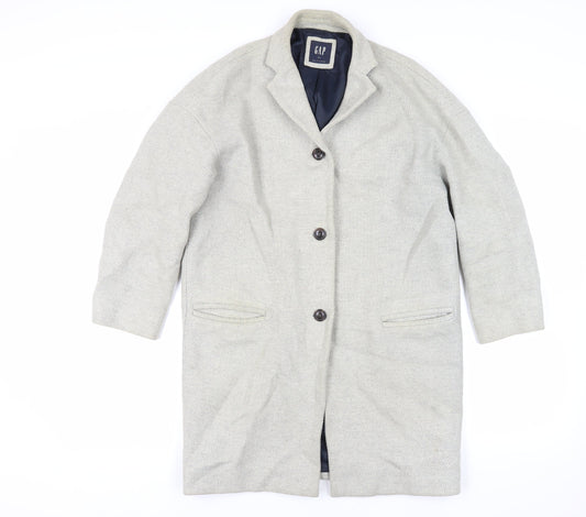 Womens UK Size XS Gap Grey Overcoat