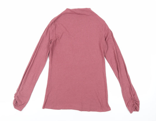 Womens UK Size 8 River Island Purple Basic T-Shirt