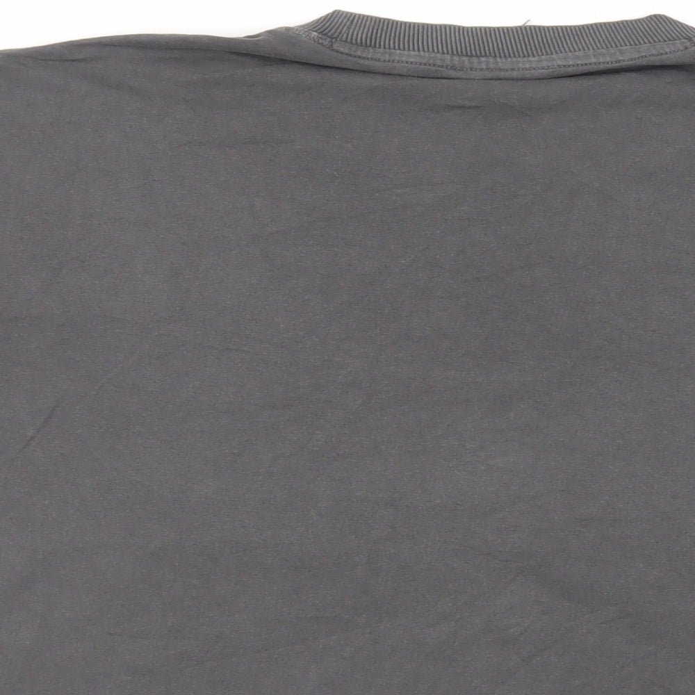 Womens UK Size XS Topshop Grey Basic T-Shirt