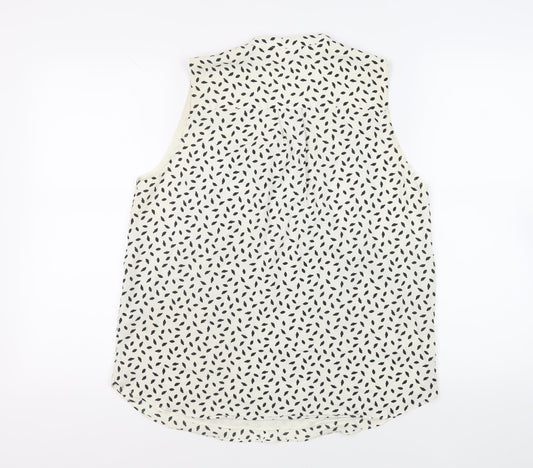 Womens UK Size 12 H&M Ivory Basic Blouse