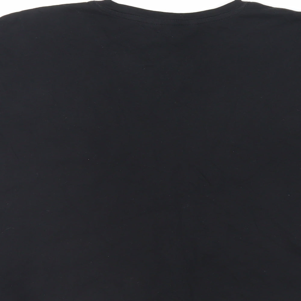 Womens UK Size 8 New Look Black Basic T-Shirt