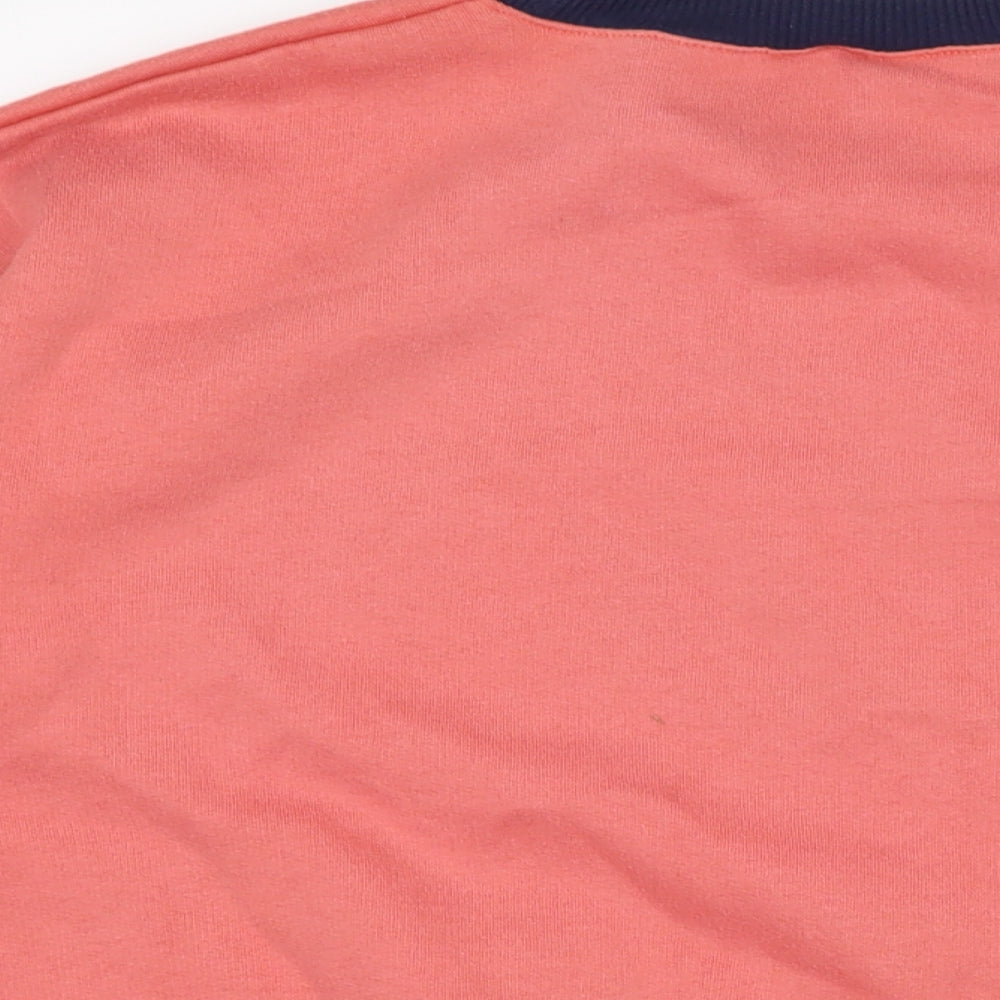 Dash Womens Pink Cotton Pullover Sweatshirt Size L
