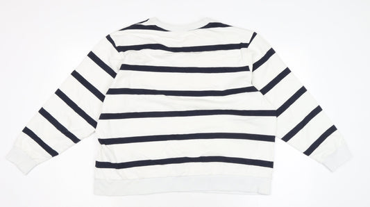 Womens UK Size L Marks and Spencer Ivory Pullover Sweatshirt