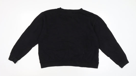 Womens UK Size 14 ASOS Black Pullover Sweatshirt