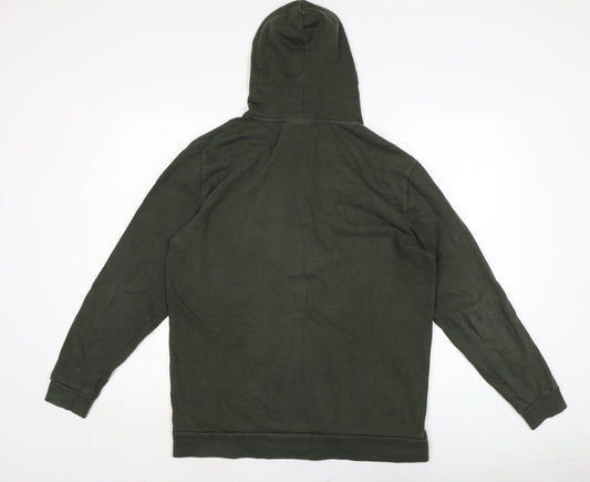 Mens UK Size M ASOS Green Pullover Hoodie