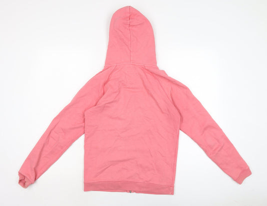 Womens UK Size 6 Jack Wills Pink Full Zip Hoodie