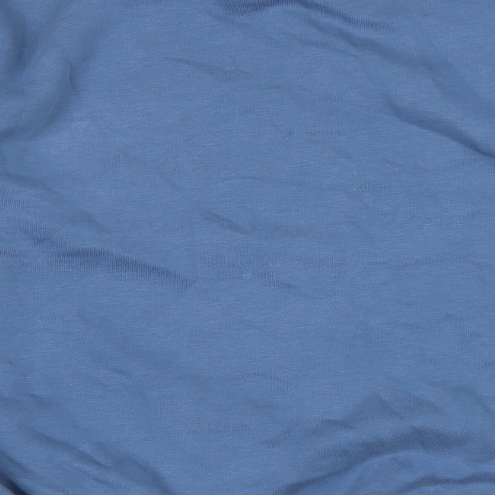 sicilia Mens Blue Cotton Pullover Sweatshirt Size LT