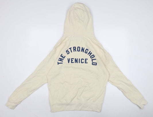 The Stronghold Mens Grey Cotton Pullover Hoodie Size S